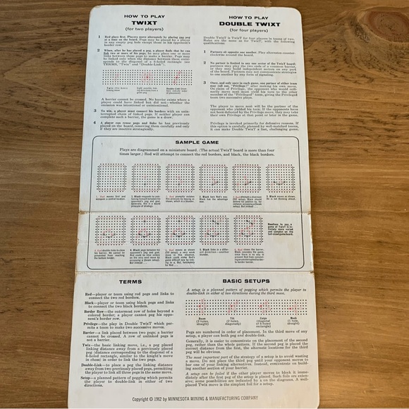 Vintage 1962 TwixT Board Game 3M Alex Randolph - Picture 7 of 12